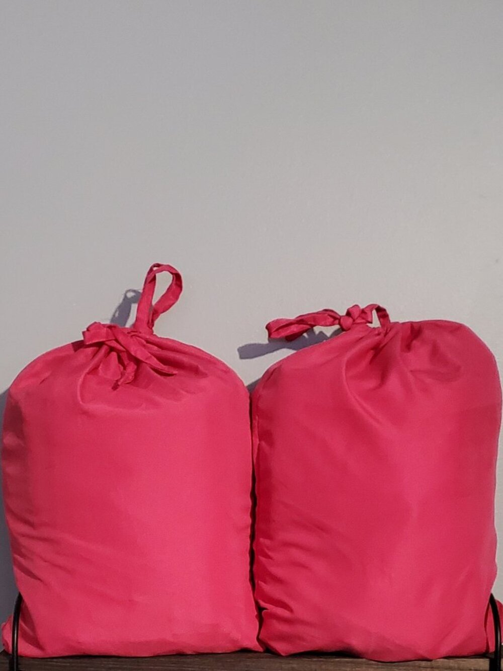Two 4-Piece Soft Fuchsia Twin Bed Sheet Sets -Bed in a Bag Plus Extra Top Sheet